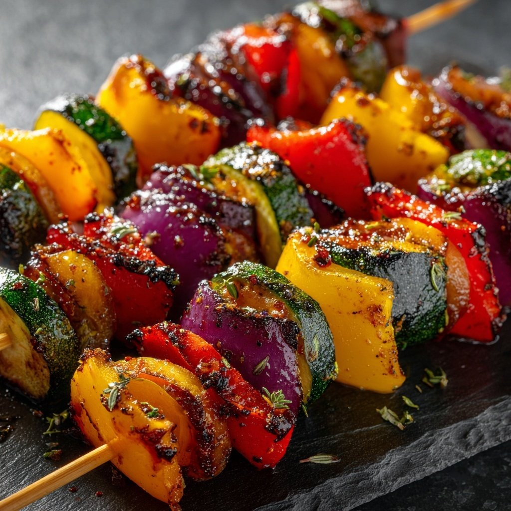 Marinated Italian Vegetable Skewers