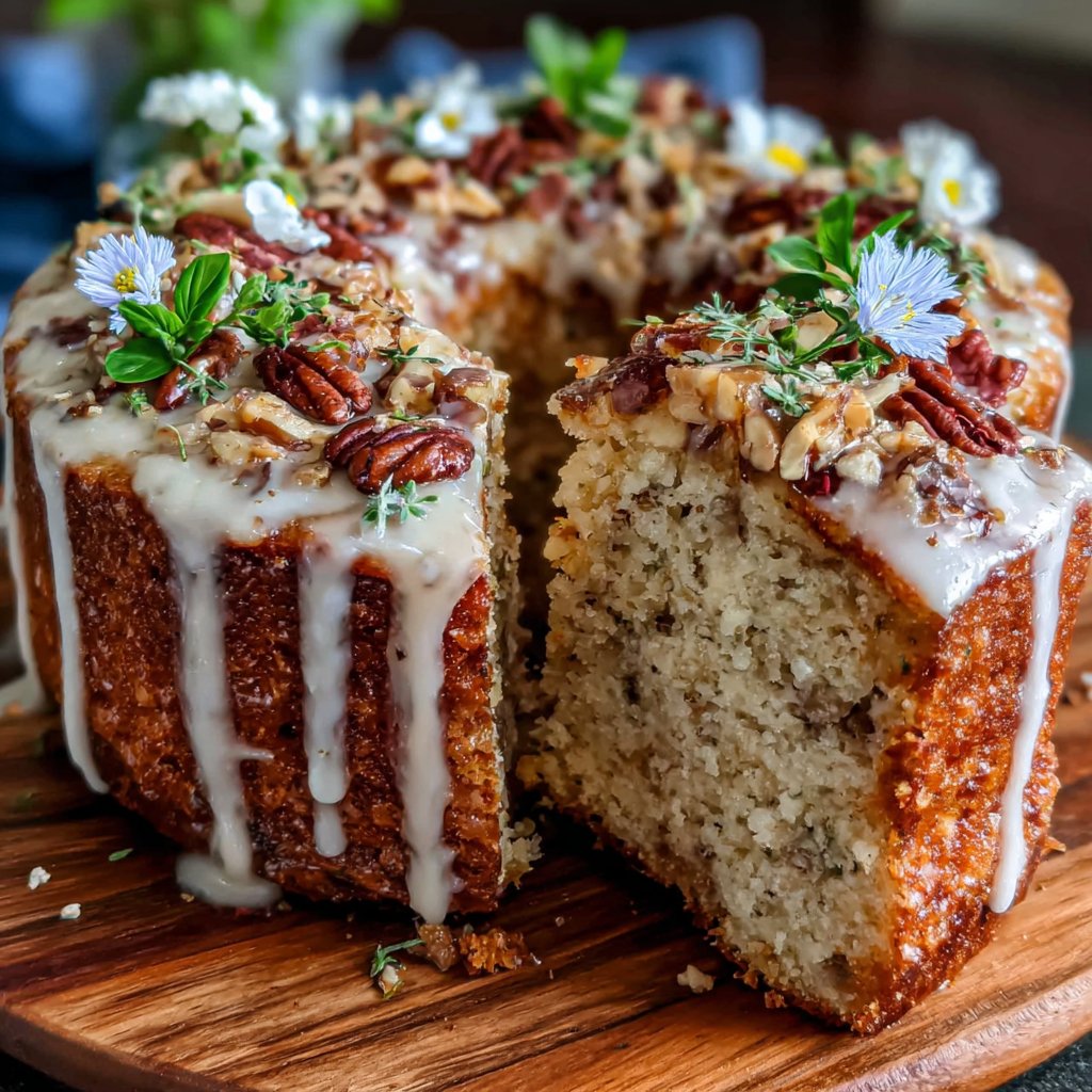 Spiced Dandelion Nut Cake