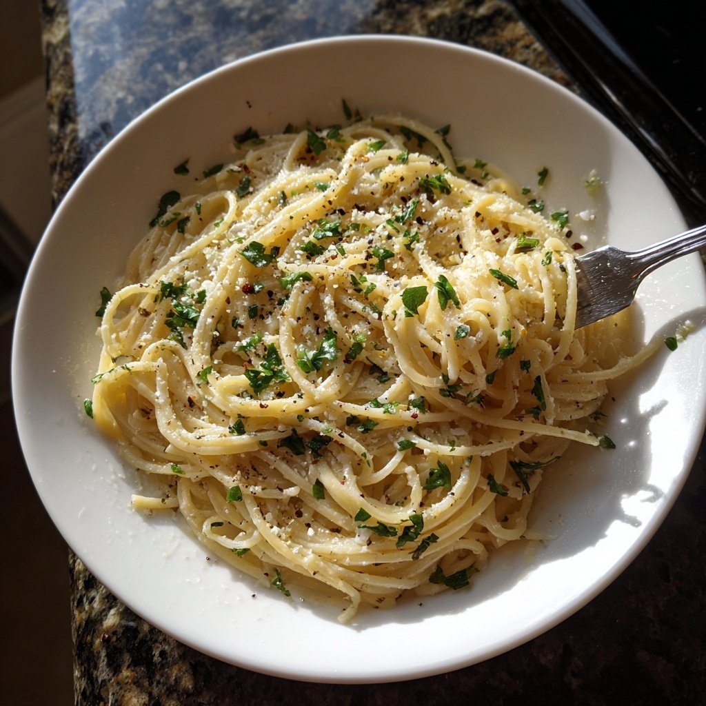 Quick Garlic Butter Pasta