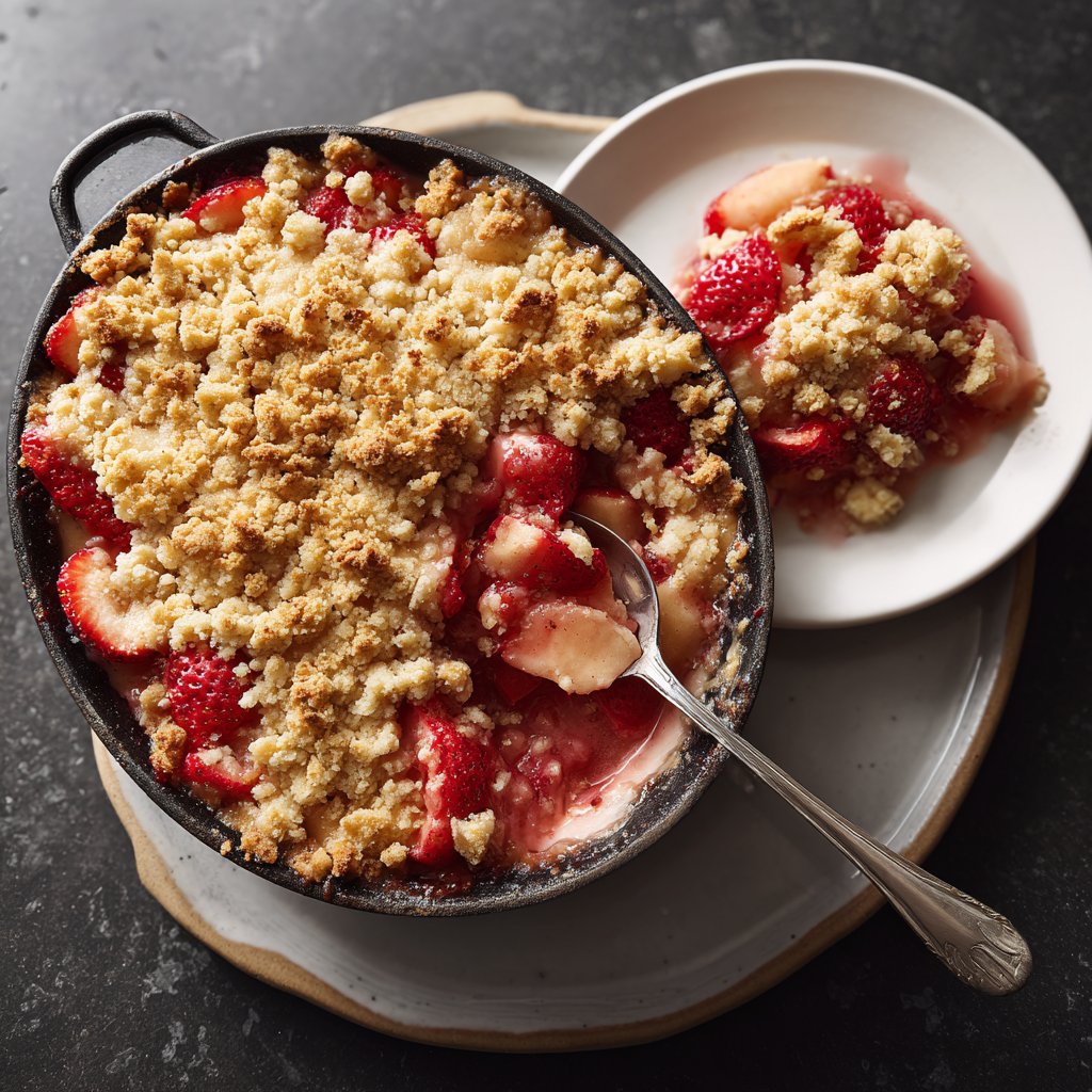 Grandma’s Strawberry Rhubarb Crumble
