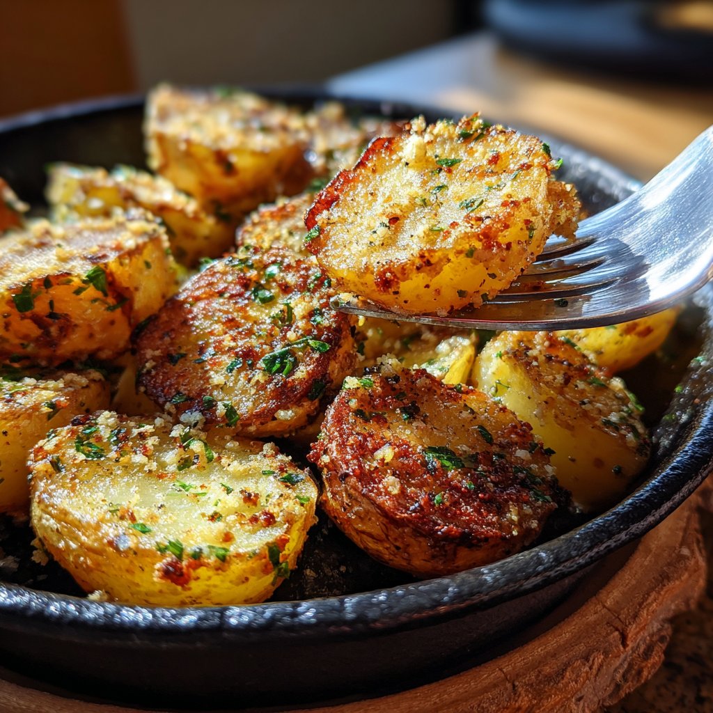 Garlic Parmesan Roasted Potatoes