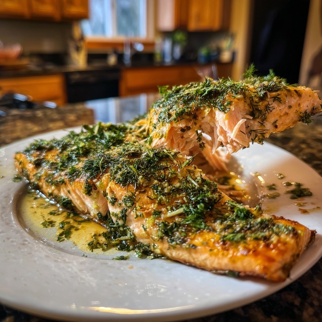 Zesty Baked Salmon with Herbs