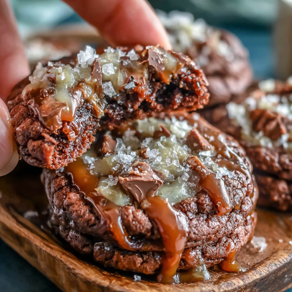 Salted Caramel Brownie Cookies