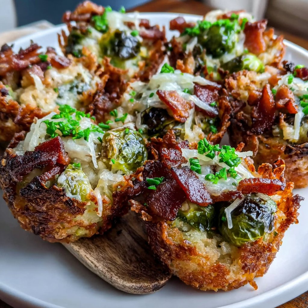 Brussels Sprout & Bacon Hash Cups